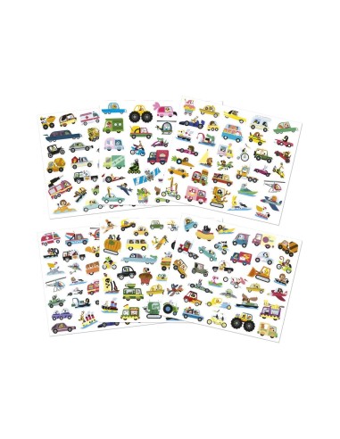 200 Pegatinas Vehiculos Janod