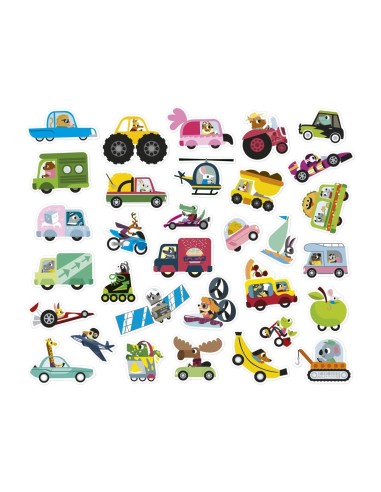 200 Pegatinas Vehiculos Janod