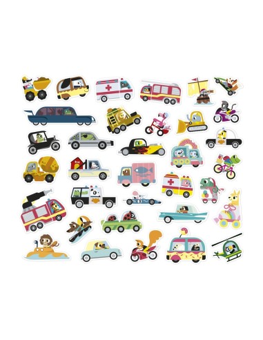 200 Pegatinas Vehiculos Janod