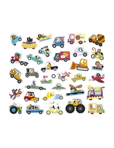 200 Pegatinas Vehiculos Janod