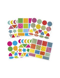 150 Pegatinas Formas Geométricas Janod 2