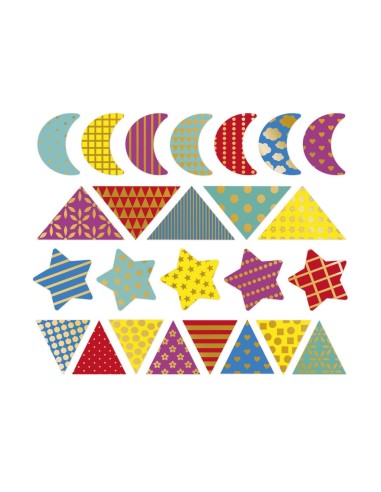 150 Pegatinas Formas Geométricas Janod