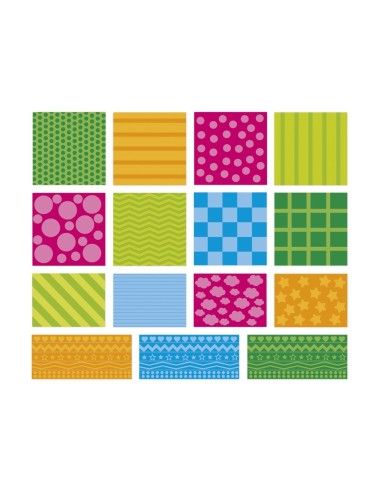150 Pegatinas Formas Geométricas Janod