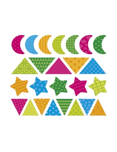 150 Pegatinas Formas Geométricas Janod