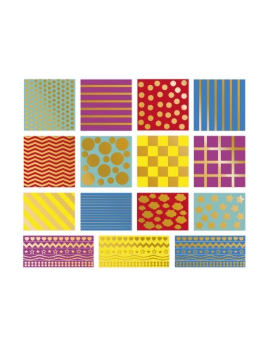 150 Pegatinas Formas Geométricas Janod