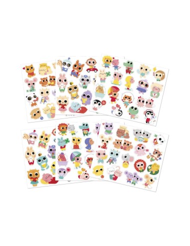 100 Pegatinas Bebes Animales Janod
