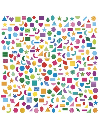 300 Pegatinas Formas Geometricas Janod