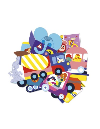 50 Pegatinas Vehiculos Janod