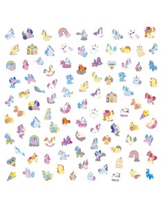 100 Pegatinas Unicornios Janod 2