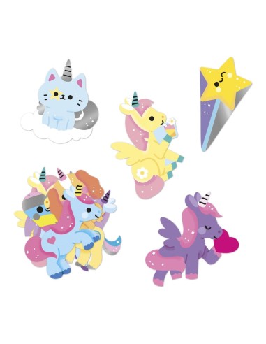 100 Pegatinas Unicornios Janod