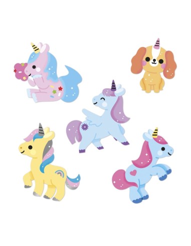 100 Pegatinas Unicornios Janod