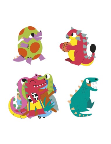 100 Pegatinas Dinosaurio Janod