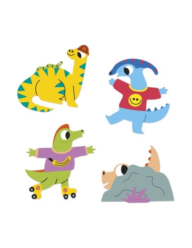 100 Pegatinas Dinosaurio Janod