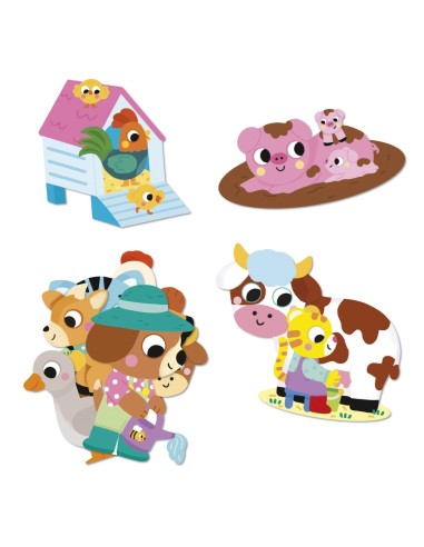 50 Pegatinas Grandes Granja Janod