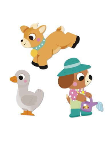 50 Pegatinas Grandes Granja Janod