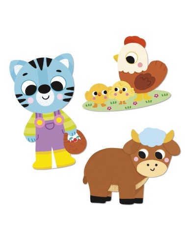 50 Pegatinas Grandes Granja Janod