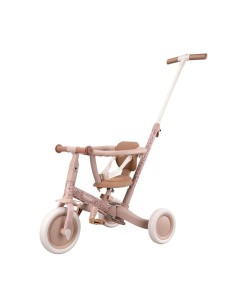 Triciclo con barra rosa flores little dutch