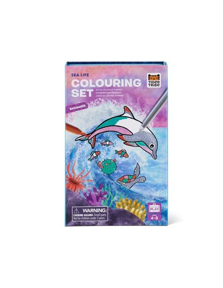 Set Colorear Shimmer Sea Life