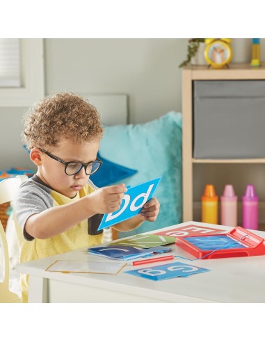 Pizarra sensorial para trazar letras