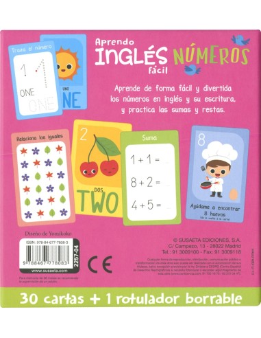 Aprendo inglés fácil. Números