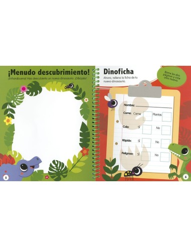 Juega, Escribe y Borra  Dinosaurios