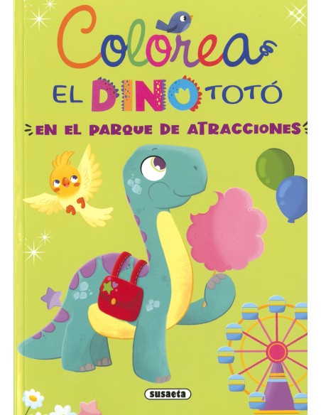 El dino Totó en el parque de atracciones