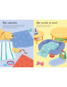 Mi libro de pegatinas Perros y Cachorritos 2