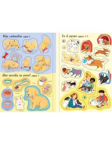 Mi libro de pegatinas Perros y Cachorritos
