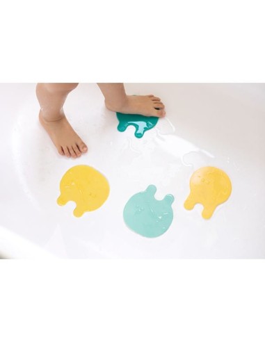 Grippi alfombrillas de baño amarillo y menta