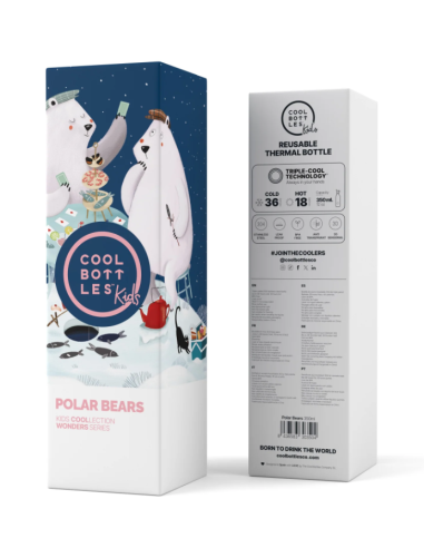 The Kids Bottle - Polar Bears 350ml