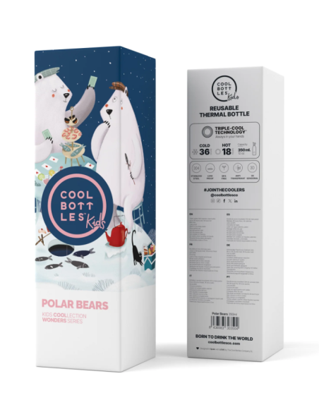 The Kids Bottle - Polar Bears 350ml