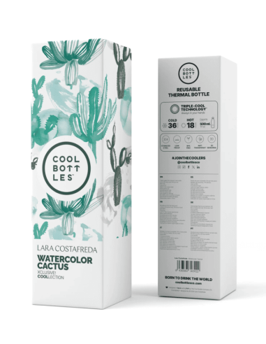 The Bottle - Watercolor Cactus 500ml