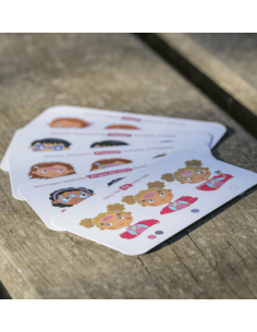 Paleta de pintura facial de 6 colores - Mundos encantados / Namaki 2