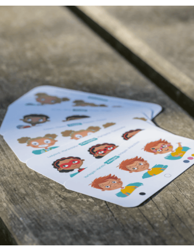 Paleta de pintura facial de 6 colores - Arcoíris / Namaki