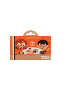 Paleta de pintura facial de 3 colores - Tigre y Zorro