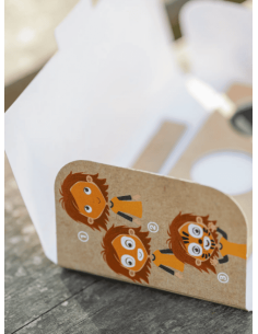 Paleta de pintura facial de 3 colores - Tigre y Zorro 2