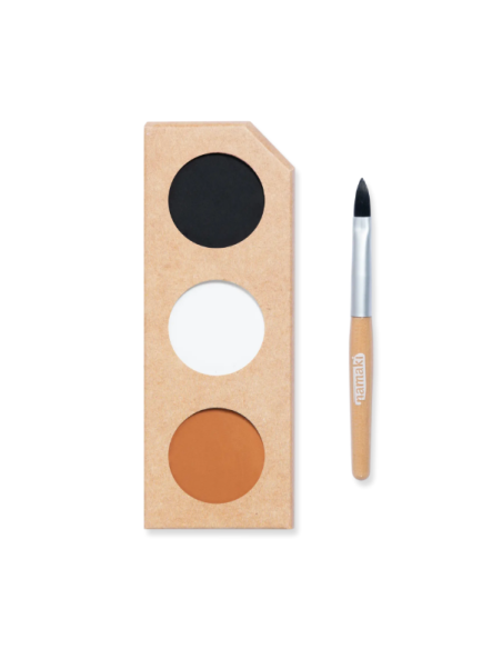Paleta de pintura facial de 3 colores - Tigre y Zorro