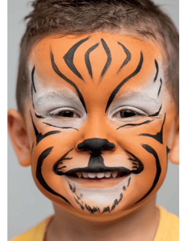 Paleta de pintura facial de 3 colores - Tigre y Zorro