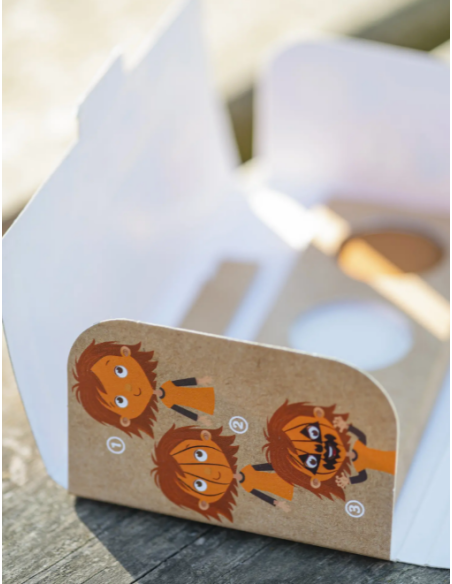 Paleta de pintura facial de 3 colores - Calabaza y Esqueleto