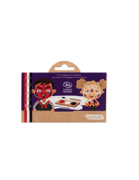 Paleta de pintura facial de 3 colores - Diablo y Araña