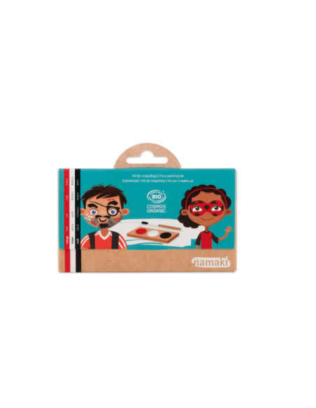 Paleta de pintura facial de 3 colores - Pirata y Mariquita