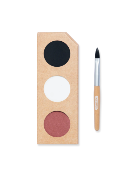 Paleta de pintura facial de 3 colores - Pirata y Mariquita