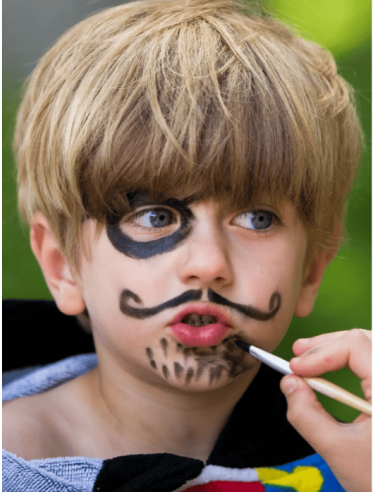 Paleta de pintura facial de 3 colores - Pirata y Mariquita