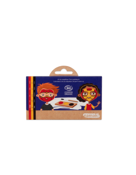 Paleta de pintura facial de 3 colores - Ninja & Superheroes
