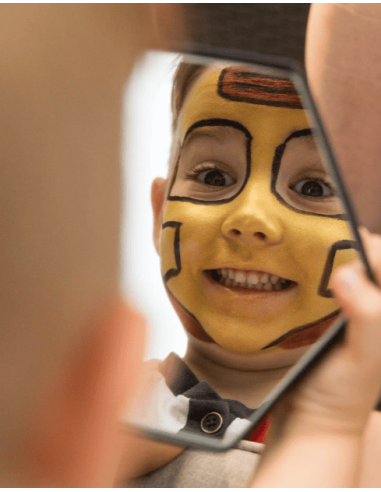 Paleta de pintura facial de 3 colores - Ninja & Superheroes