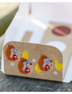 Paleta de pintura facial de 3 colores - Payaso y Arlequín 2