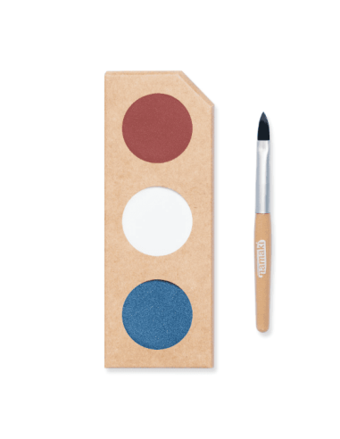 Paleta de pintura facial de 3 colores - Payaso y Arlequín