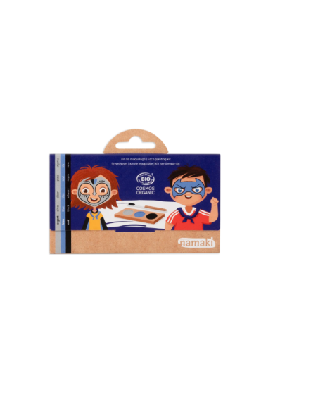 Paleta de pintura facial de 3 colores - Caballero y superhéroe