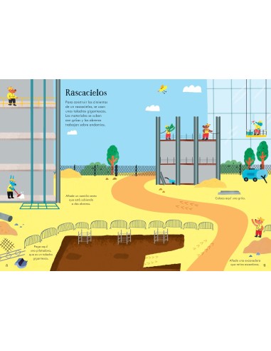 Mi libro de pegatinas  En una Obra