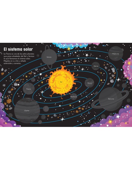 Mi libro de pegatinas  El espacio